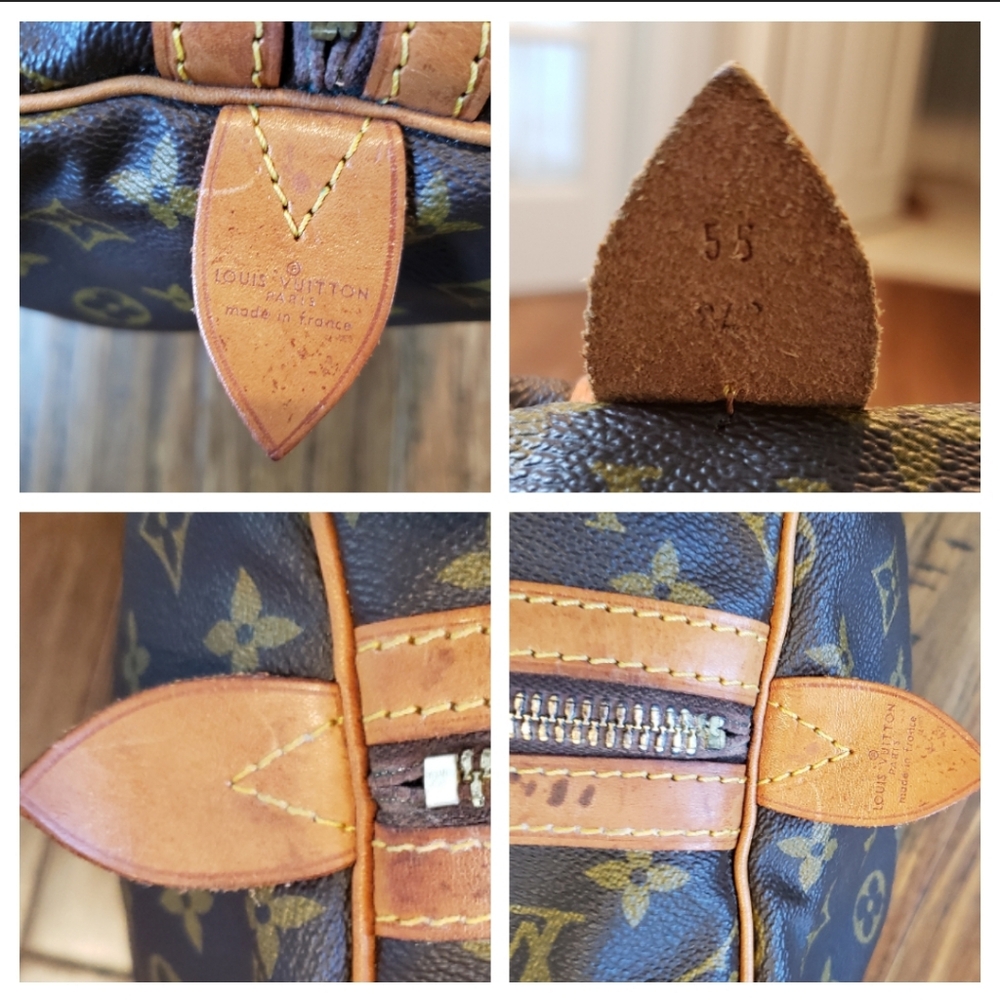 💖100% Authentic Vintage LOUIS VUITTON Monogram Sac Souple 55 *FREE Tag/Lock/Key - Picture 12 of 16